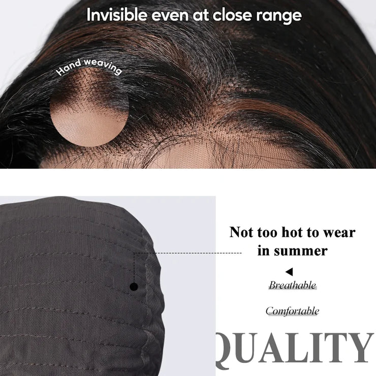 Synthetic Wig Dark Blonde Lace Wig With 13x4 Soft Lace Long Straight Hair Wig With Free Part Use Pre plucked Realistic