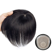 Male Straight Men Toupee Silk PU Base Natural Human Hair Wig Men's Capillary Prosthesis 100% Human Hair Systems Breathable Wigs